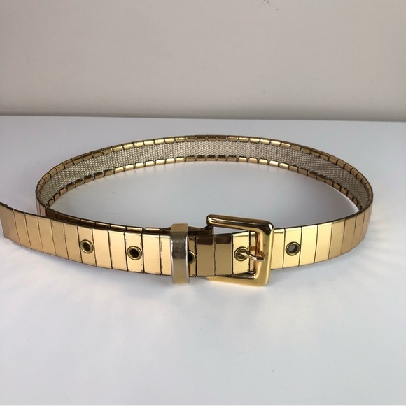 Vintage Accessories - Vintage 60's Gold Metal Belt S